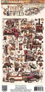 Timber & Tweed Laser Cuts, 137 pieces